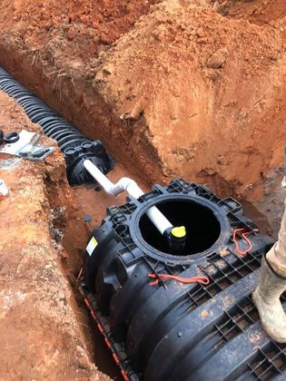 Rapid Rooter septic job in the Charlotte area