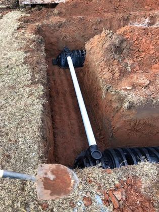 Rapid Rooter septic job in the Charlotte area