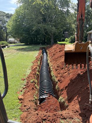 Rapid Rooter septic job in the Charlotte area