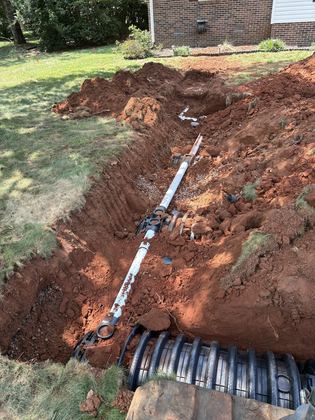 Rapid Rooter septic job in the Charlotte area